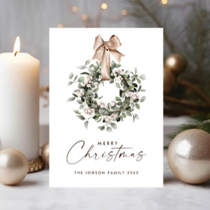 Neutrale Böhmische Weihnachtskränze-Grüße Feiertagskarte