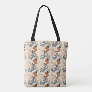 Neutrale Boho-Abstrakte Geometrische Tragetasche
