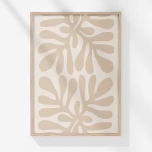 Neutrale Boho-Botanik-Abstrakte Wandkunst drucken Poster