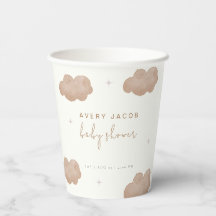 Neutrale Boho Clouds Stars Babydusche
