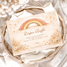 Neutrale Boho-Regenbogen-Windel-Verlosung