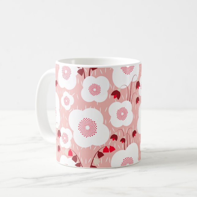 Neutrale Botanicale - Pflaumen rosa Kaffeetasse (Vorderseite Links)