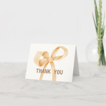 Neutrale Bow Ribbon Babydusche