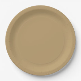 Neutrale braune Papierplatte Pappteller