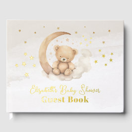 Neutrale Braunteddybärdusche Gästebuch