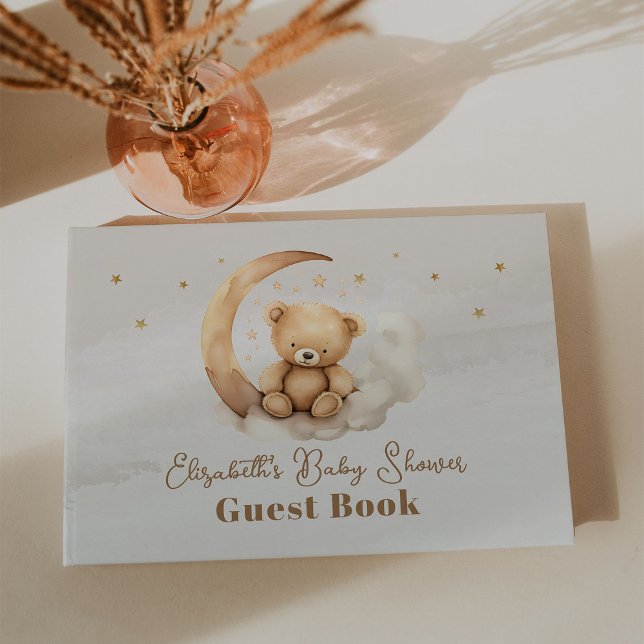 Neutrale Braunteddybärdusche Gästebuch (Von Creator hochgeladen)