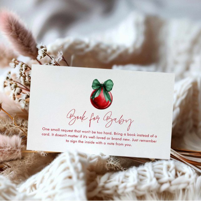 Neutrale Bücher für das Weihnachtsgeschlecht Begleitkarte (Winter Gender Neutral Baby Shower books for Baby)