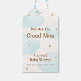 Neutrale Cloud Nine Stars Babydusche Geschenkanhänger
