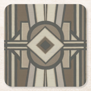 Neutrale Deko-Platte II Rechteckiger Pappuntersetzer