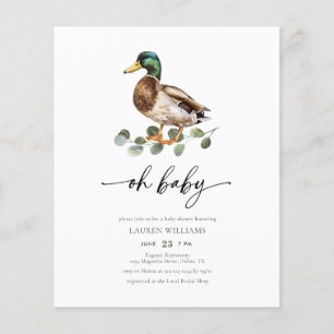 Neutrale Duck Duck Baby Duwer Budget Gender Flyer