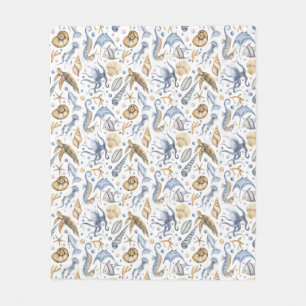 Neutrale Erdfarben Pastellmeere Fleecedecke