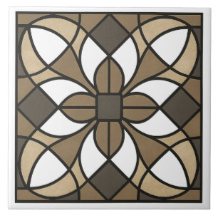 Neutrale Erdtöne Glas-Look Fliese