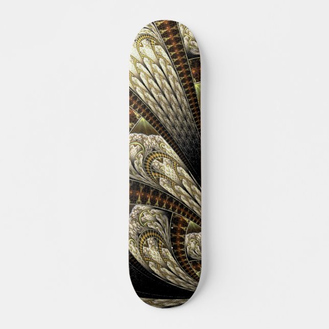 Neutrale Farbe des zeitgenössischen Fraktal Design Skateboard (Vorne)