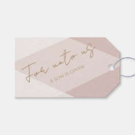 Neutrale Farbe für Uns ein Kind ist Geborene Gesch Geschenkanhänger