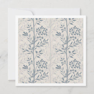 Neutrale Florale Silhouette Elegante Minimalistisc Mitteilungskarte