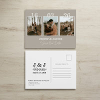 Neutrale FotoCollage Save the Date