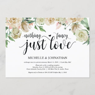 Neutrale Frühlings-Hochzeitsempfangs-Einladungskar Einladung