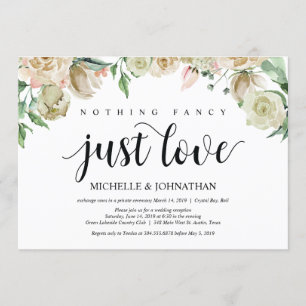 Neutrale Frühlings-Hochzeitsempfangs-Einladungskar Einladung