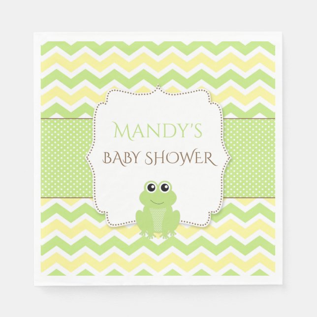 Neutrale Gender Frog Baby Duschnapkins Serviette