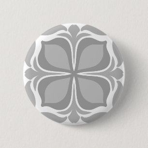 Neutrale geolmetrische Fliesen Button
