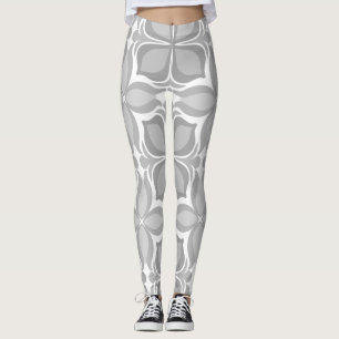Neutrale geolmetrische Fliesen Leggings
