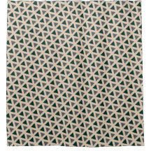 Neutrale geometrische Dreiecks-Duschvorhang