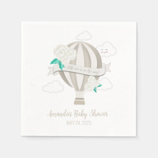 Neutrale Heißluftballon Babydusche Napkins Serviette