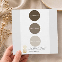 Neutrale Herbst-Hochzeitsfarben-Palette