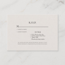 Neutrale Hochzeitsszension Begleitkarte