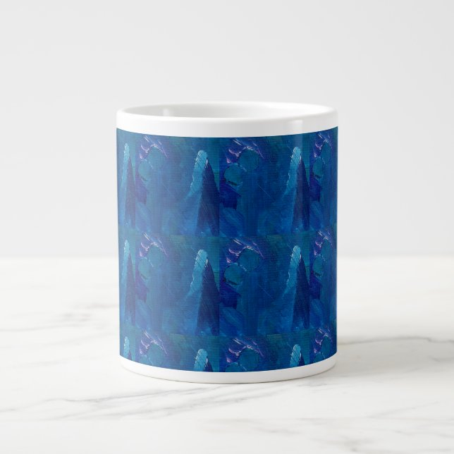 Neutrale Keramiktasse 🌟 Jumbo-Tasse (Vorderseite)