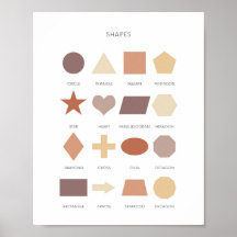 Neutrale Kinder lernen Gestaltplakat