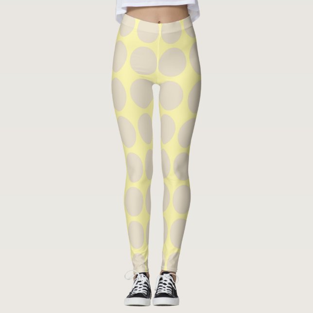Neutrale Leggings aus Elfenbein (Vorderseite)