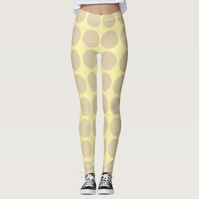 Neutrale Leggings aus Elfenbein (Vorderseite)