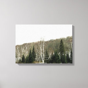 Neutrale Leinwand Kunst - Winterlandschaft