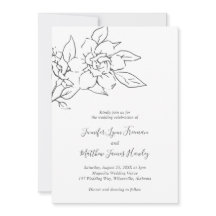 Neutrale Linie Art Floral Elegante Hochzeit