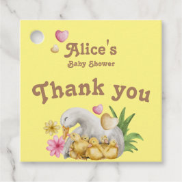 Neutrale Mami- und Baby-Niedlich-Babydusche Geschenkanhänger