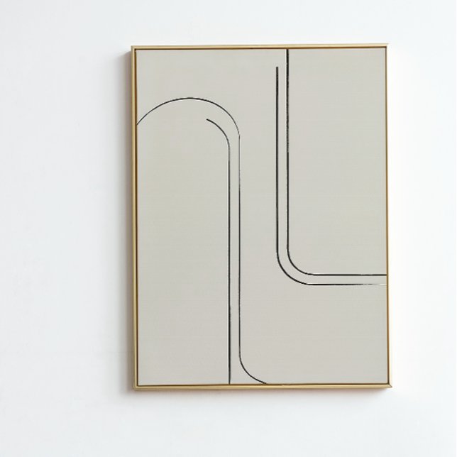 Neutrale Minimalistisch Line Art | Abstrakte Wandb Poster (Von Creator hochgeladen)