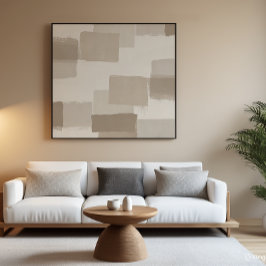 Neutrale Minimalistische Abstrakte Textur Wandkuns Poster