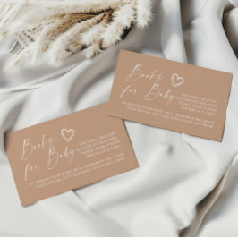 Neutrale Minimalistische Bücher für Kinder Begleitkarte