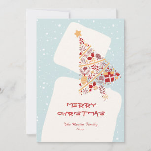 Neutrale Minimalistische Geschenkgutscheine Frohe Feiertagskarte