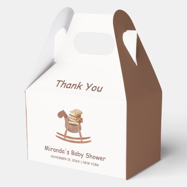 Neutrale Minimalistische neue Kapitel Buch Kinderd Geschenkschachtel (Vorderseite)