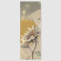 Neutrale minimalistische Sonnenblumenumrandung