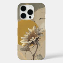 Neutrale minimalistische Sonnenblumenumrandung