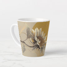 Neutrale minimalistische Sonnenblumenumrandung