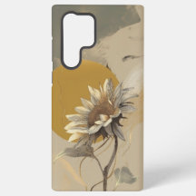 Neutrale minimalistische Sonnenblumenumrandung