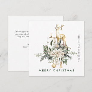 Neutrale Minimalistische Weihnachtskomposition Feiertagskarte