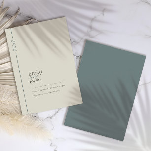 Neutrale moderne Minimalistische Hochzeitsszensur