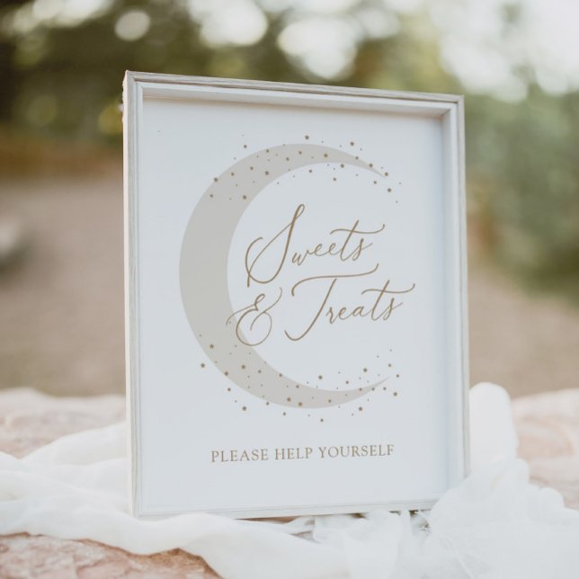 Neutrale Moon Baby Dusche Süßigkeiten und Leckerei Poster (Von Creator hochgeladen)