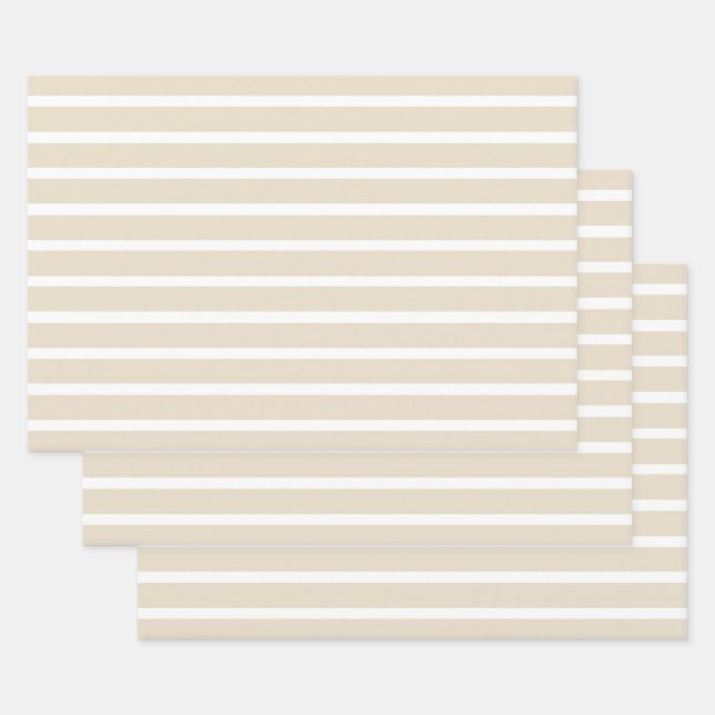 Neutrale Navajo-Streifen Geschenkpapier Set (Set)
