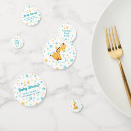 Neutrale Niedliche Giraffe & Stars Kinderdusche Konfetti